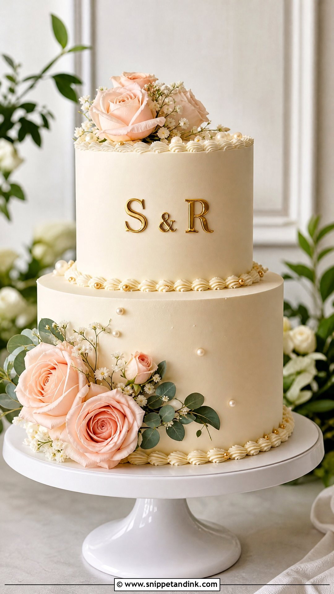 Two Tier Anniversary Cake - Snippet and Ink - 35 Anniversary Cake Ideas