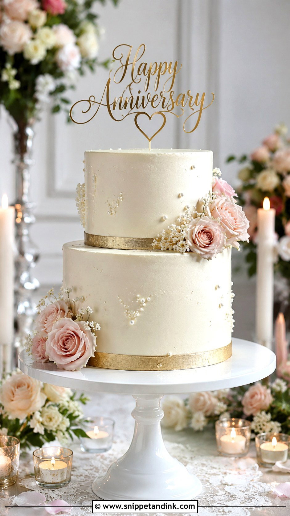Two Tier Anniversary Cake - Snippet and Ink - 20 Anniversary Cake Snapchat Story Ideas