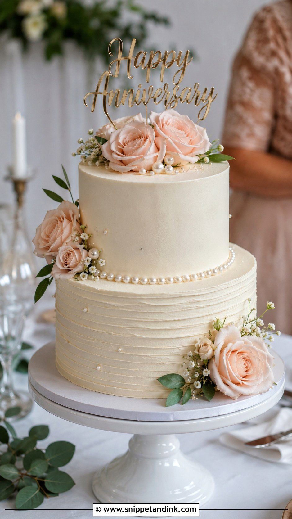 Two Tier Anniversary Cake - Snippet and Ink - 20 Couple Anniversary Cake Ideas