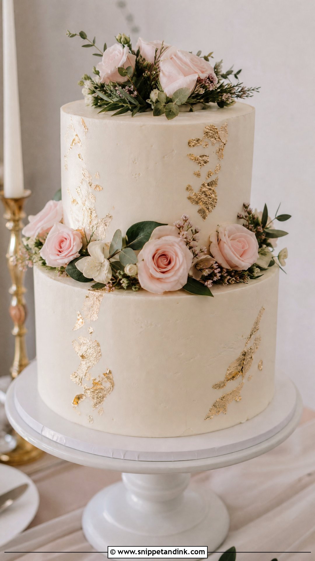 Two Tier Engagement Cake - Snippet and Ink - 30 Engagement Cakes