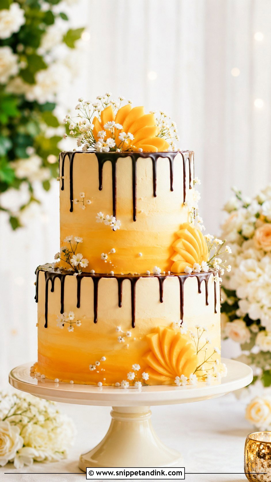 Two Tier Mango Bravo Cake - Snippet and Ink - 20 Mango Bravo Cake Ideas for Wedding