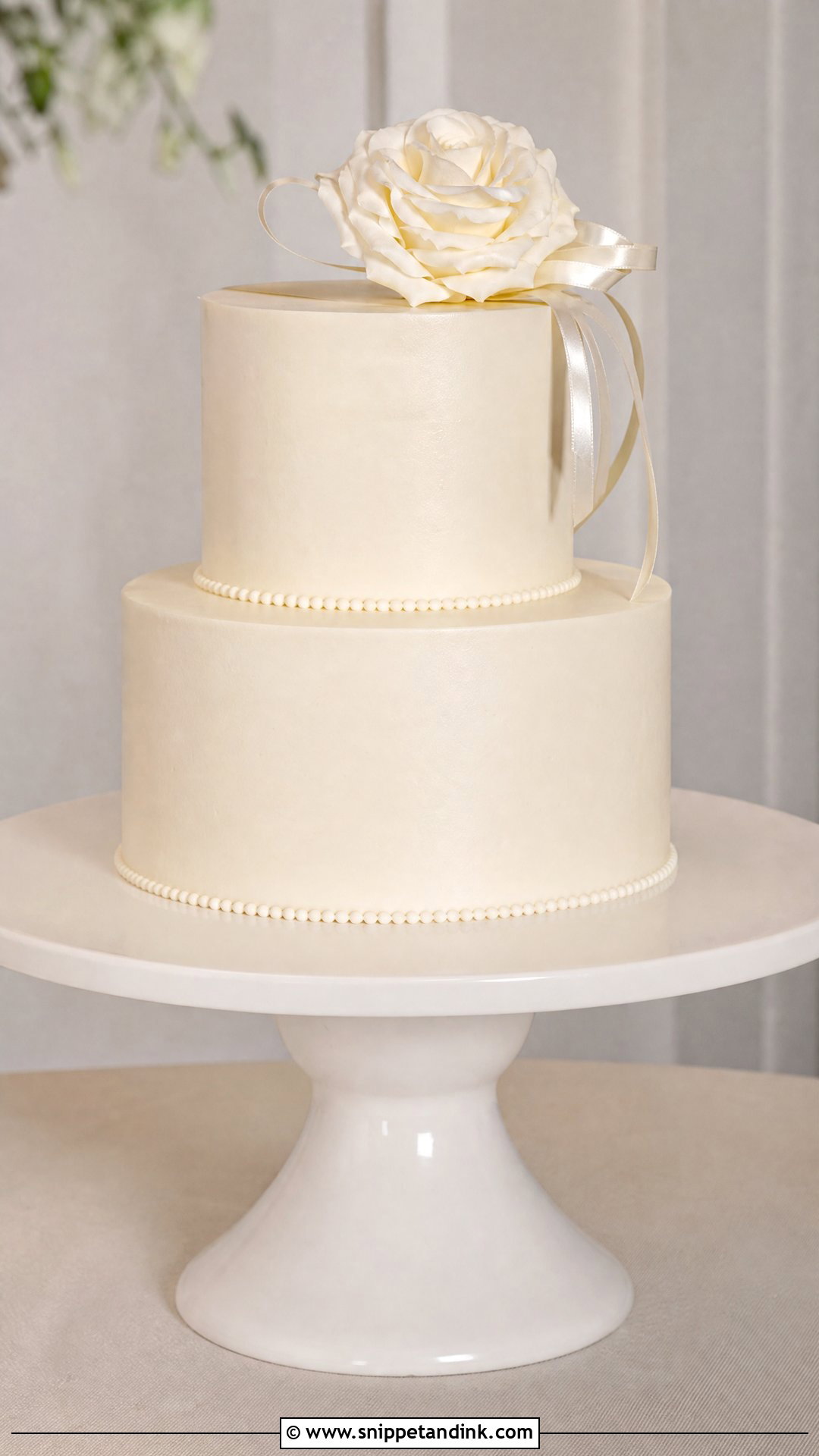 Two Tier Minimalist Wedding Cake - Snippet and Ink - 20 Simple Two Tier Wedding Cake Ideas