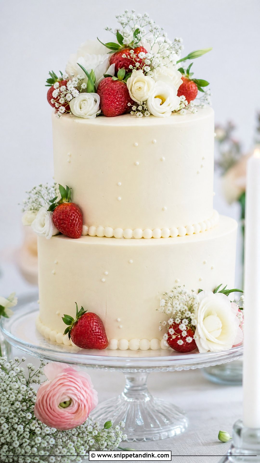 Two Tier Victoria Sponge Wedding Cake - Snippet and Ink - 30 Victoria Cake Ideas for Wedding