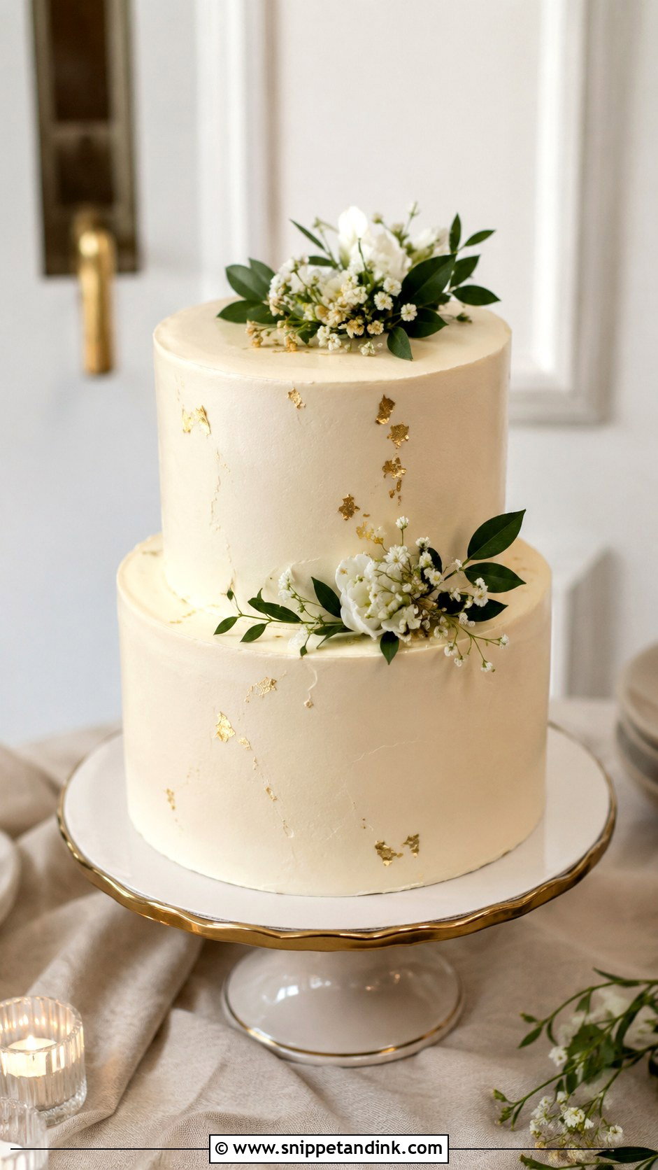 Two Tier Wedding Cake - Snippet and Ink - 20 Wedding Cake Assembly