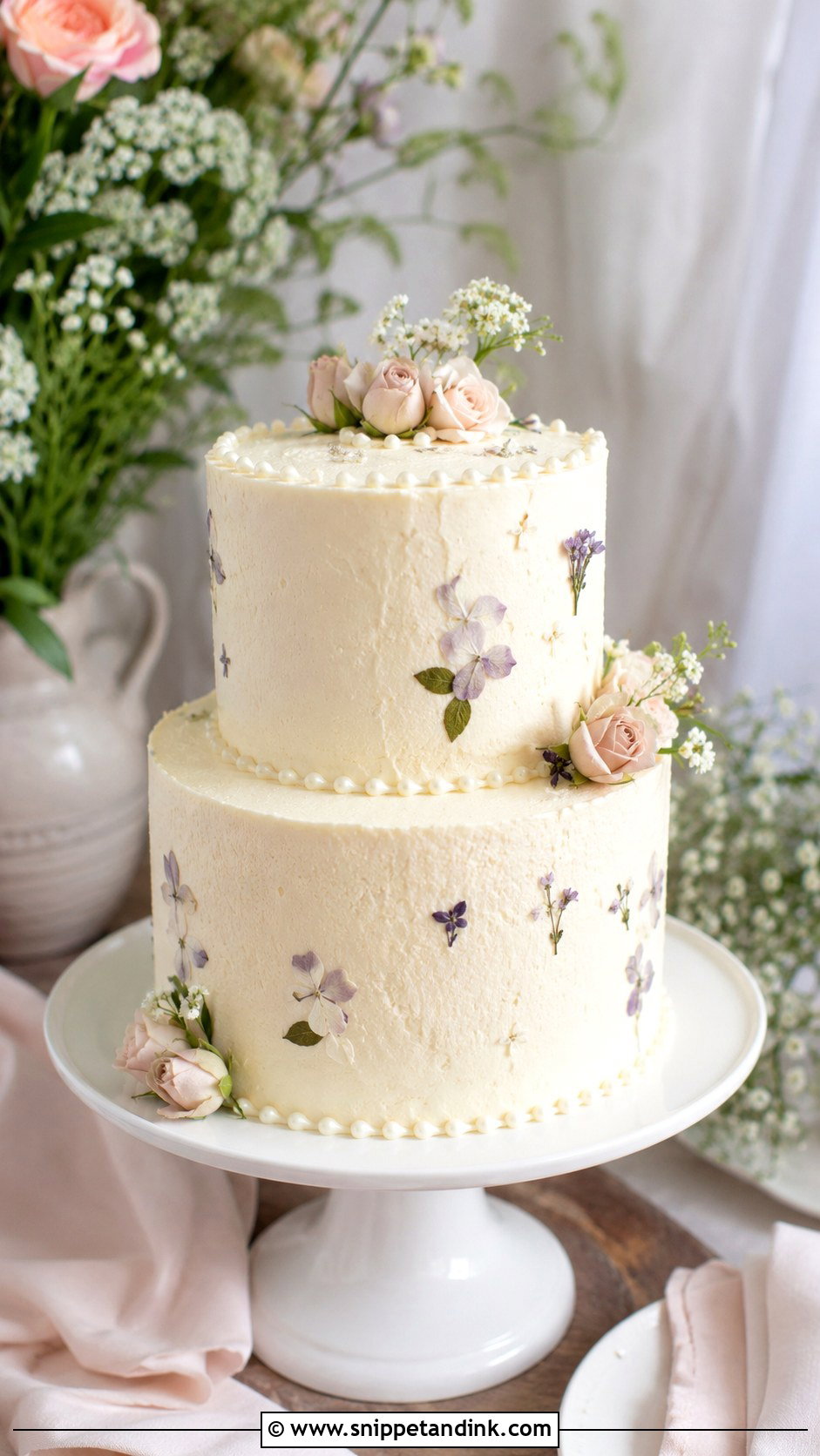 Two Tier Wedding Cake - Snippet and Ink - 20 Wedding Cake Chart
