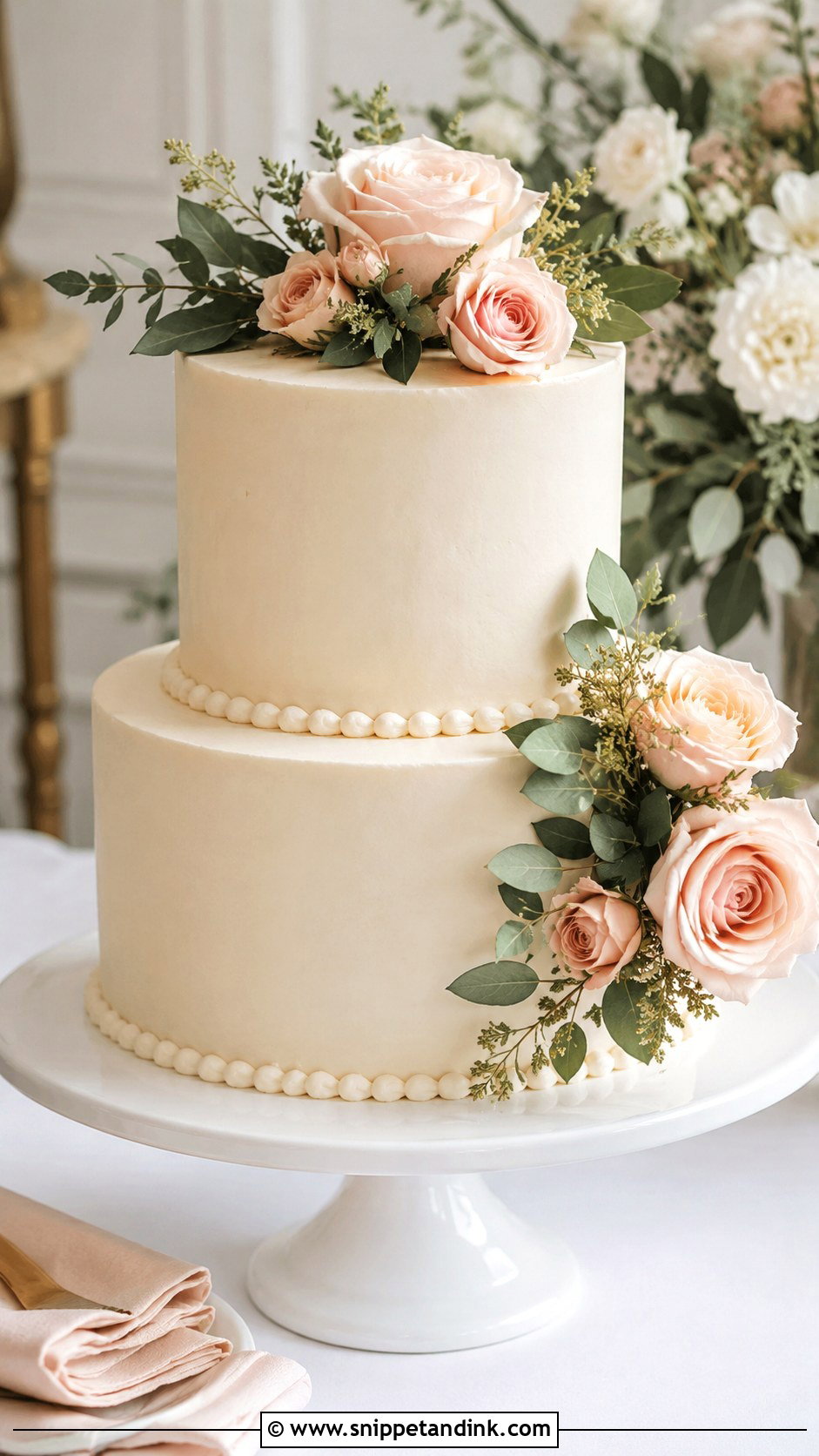 Two Tier Wedding Cake - Snippet and Ink - 25 Wedding Cake Business