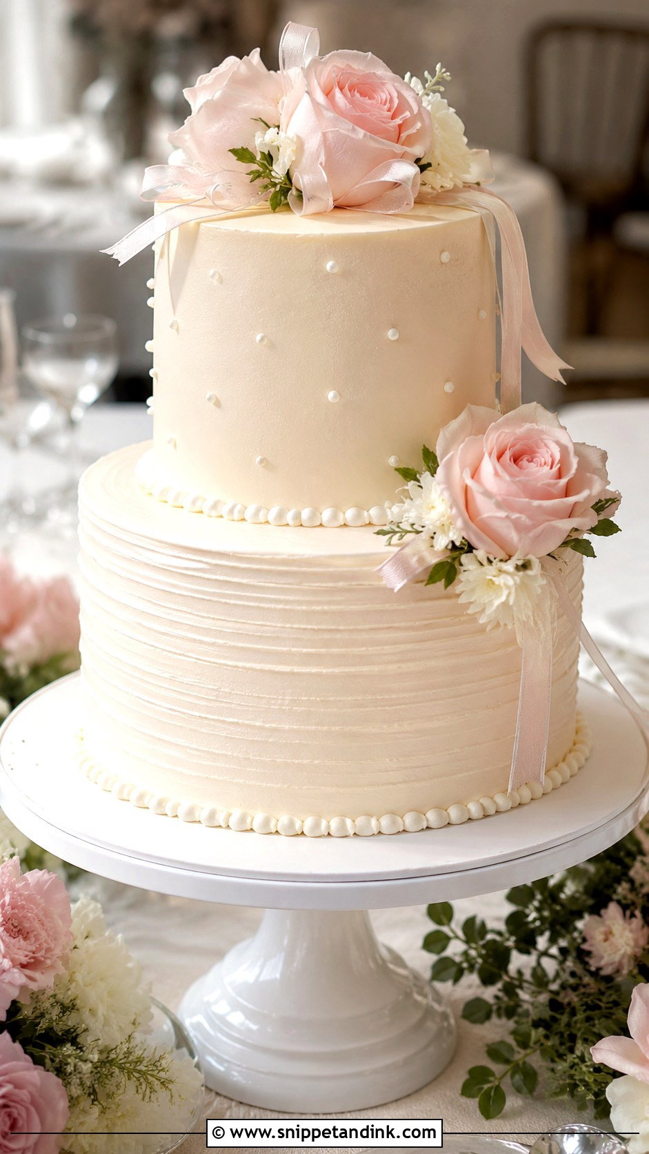 Two Tier Wedding Cake - Snippet and Ink - 25 Wedding Cake Gif