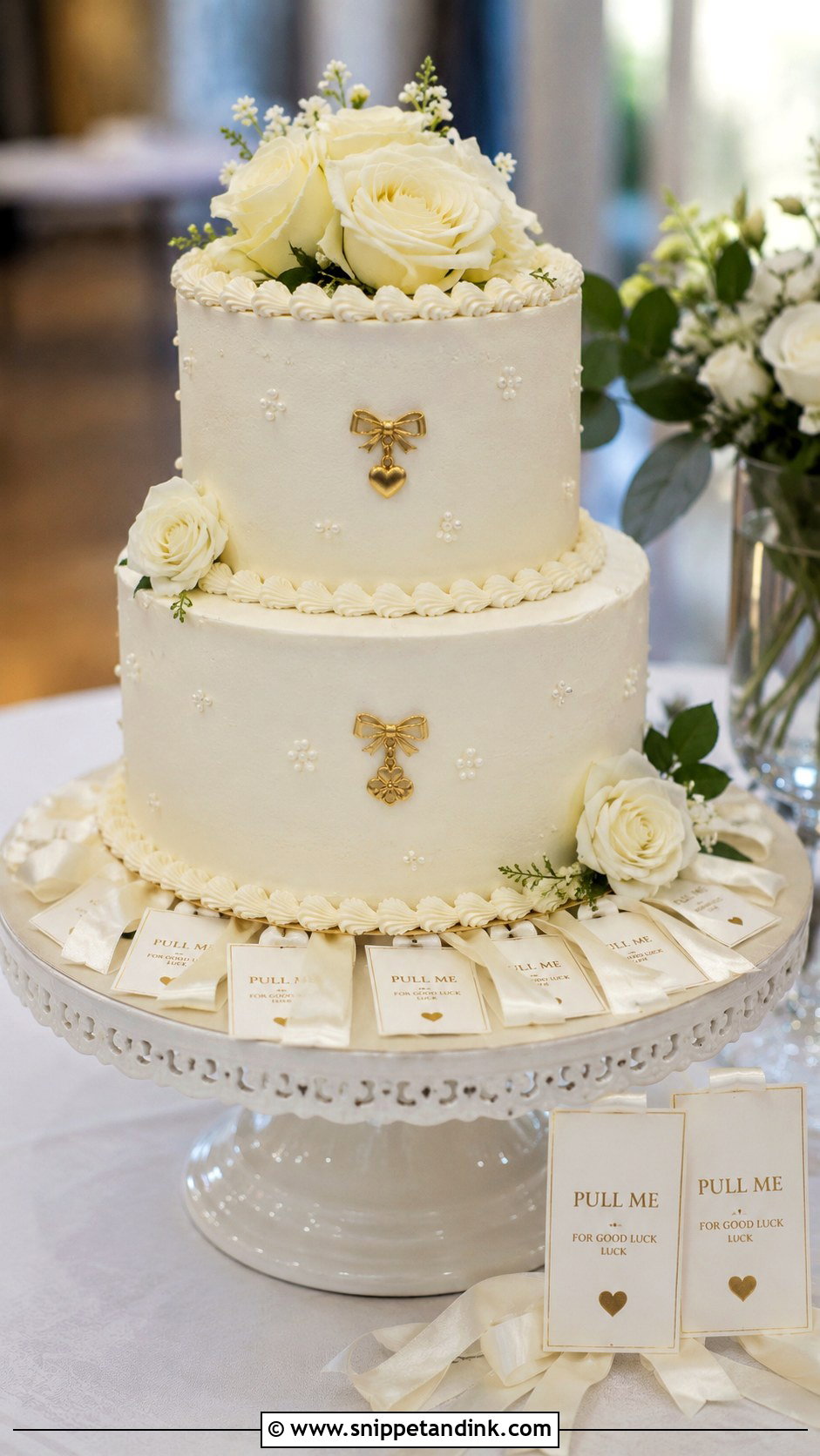 Two Tier Wedding Cake Pull - Snippet and Ink - 20 Wedding Cake Pulls