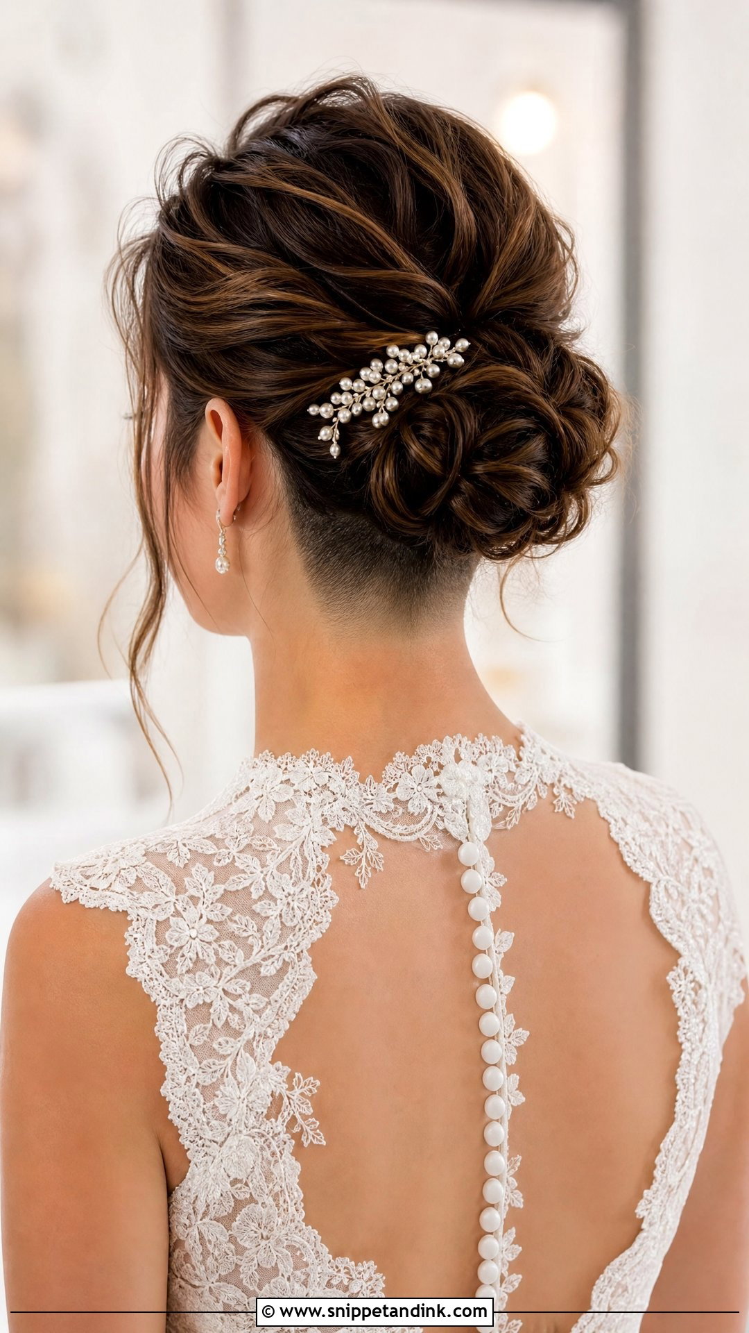 Undercut Wedding Chignon - Snippet and Ink - 20 Undercut Wedding Hairstyles