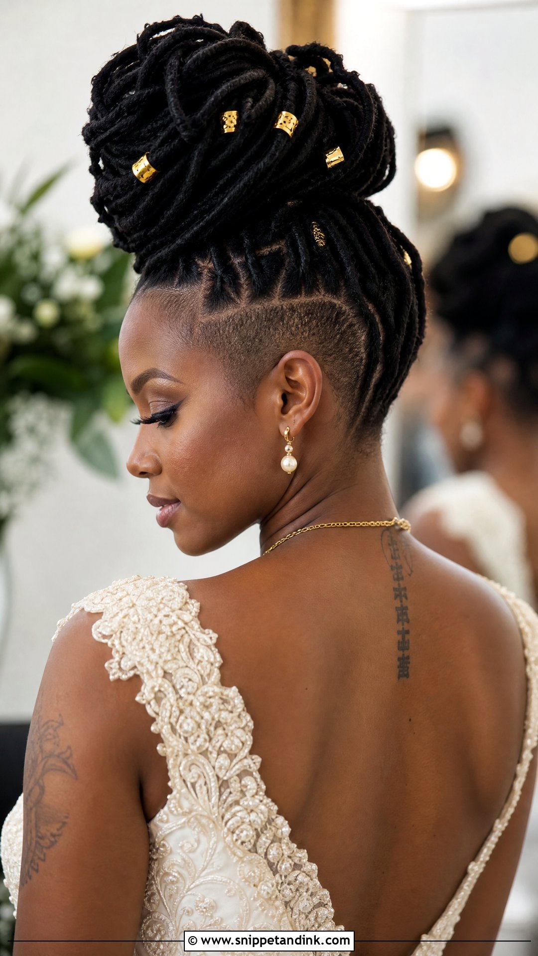 Undercut Wedding Locs - Snippet and Ink - 20 Undercut Wedding Hairstyles