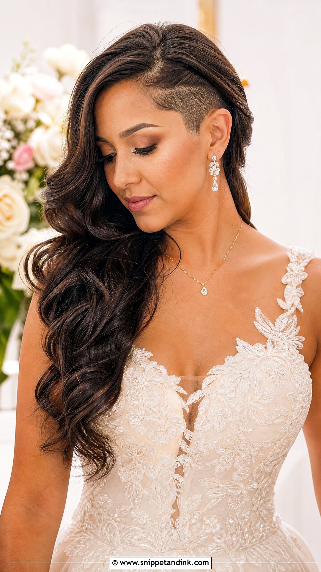 Undercut Wedding Long Hair - Snippet and Ink - 20 Undercut Wedding Hairstyles