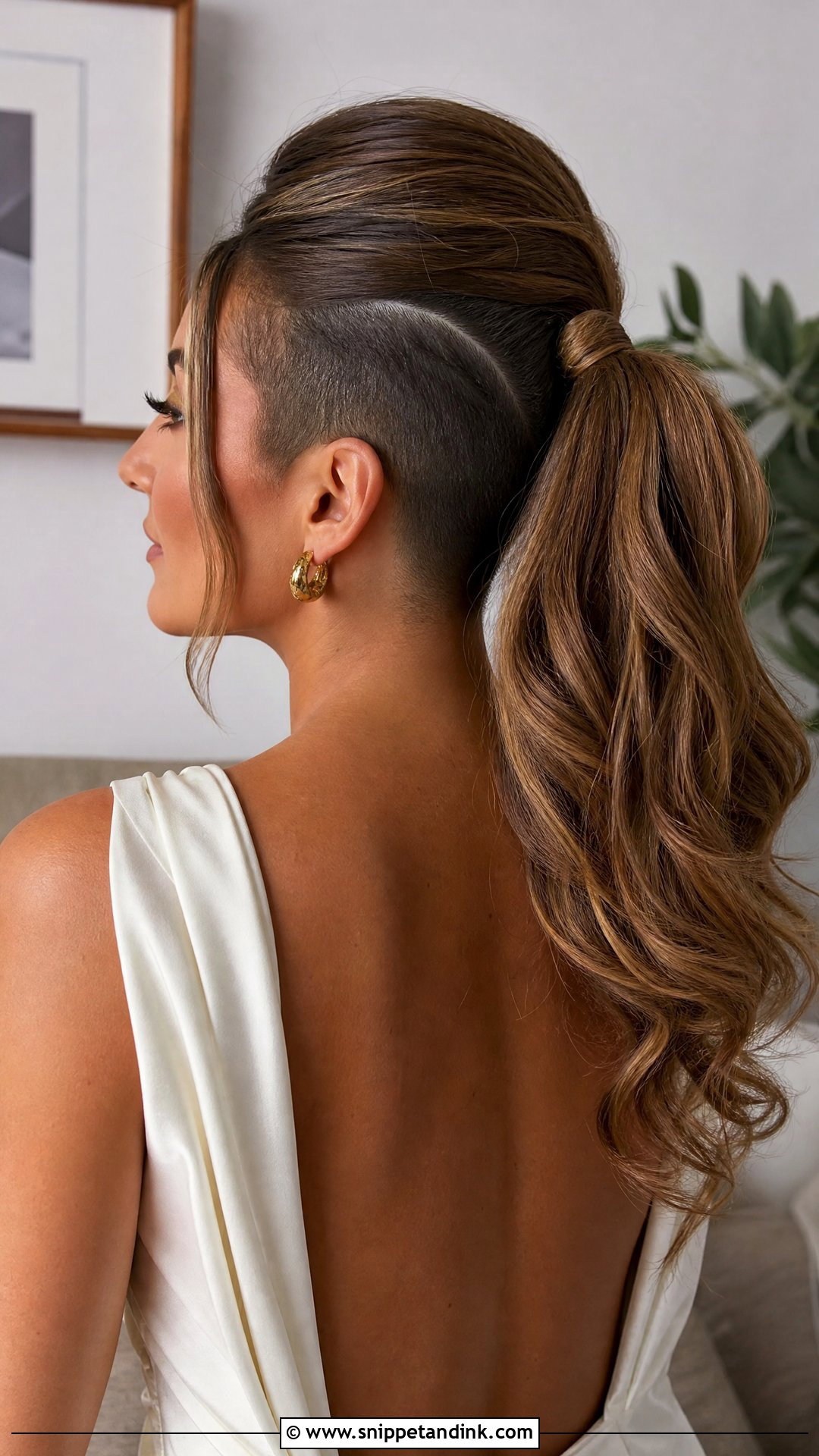 Undercut Wedding Ponytail - Snippet and Ink - 20 Undercut Wedding Hairstyles