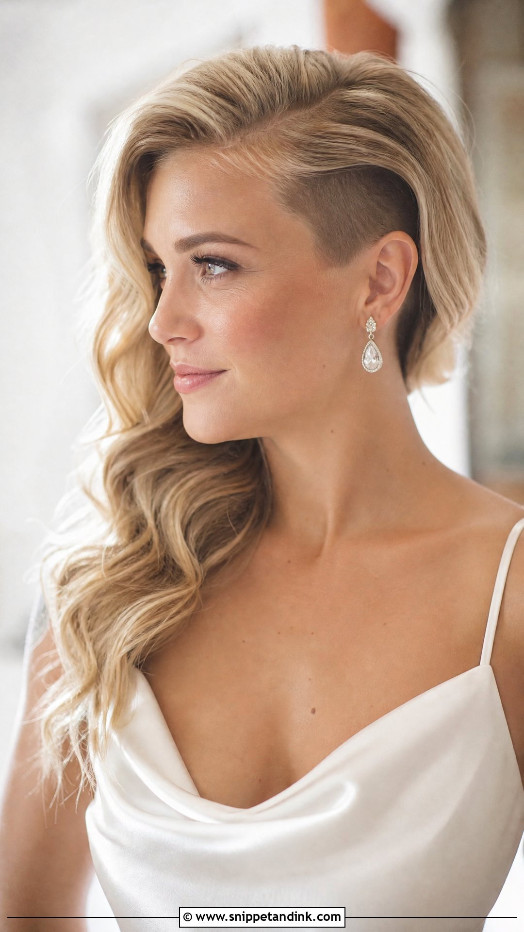 Undercut Wedding Waves - Snippet and Ink - 20 Undercut Wedding Hairstyles