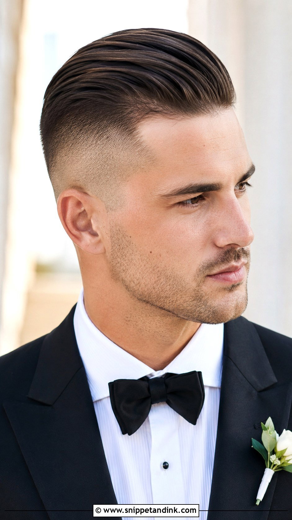 Undercut With Slicked Top - Snippet and Ink - 25 Wedding Hairstyles for Men