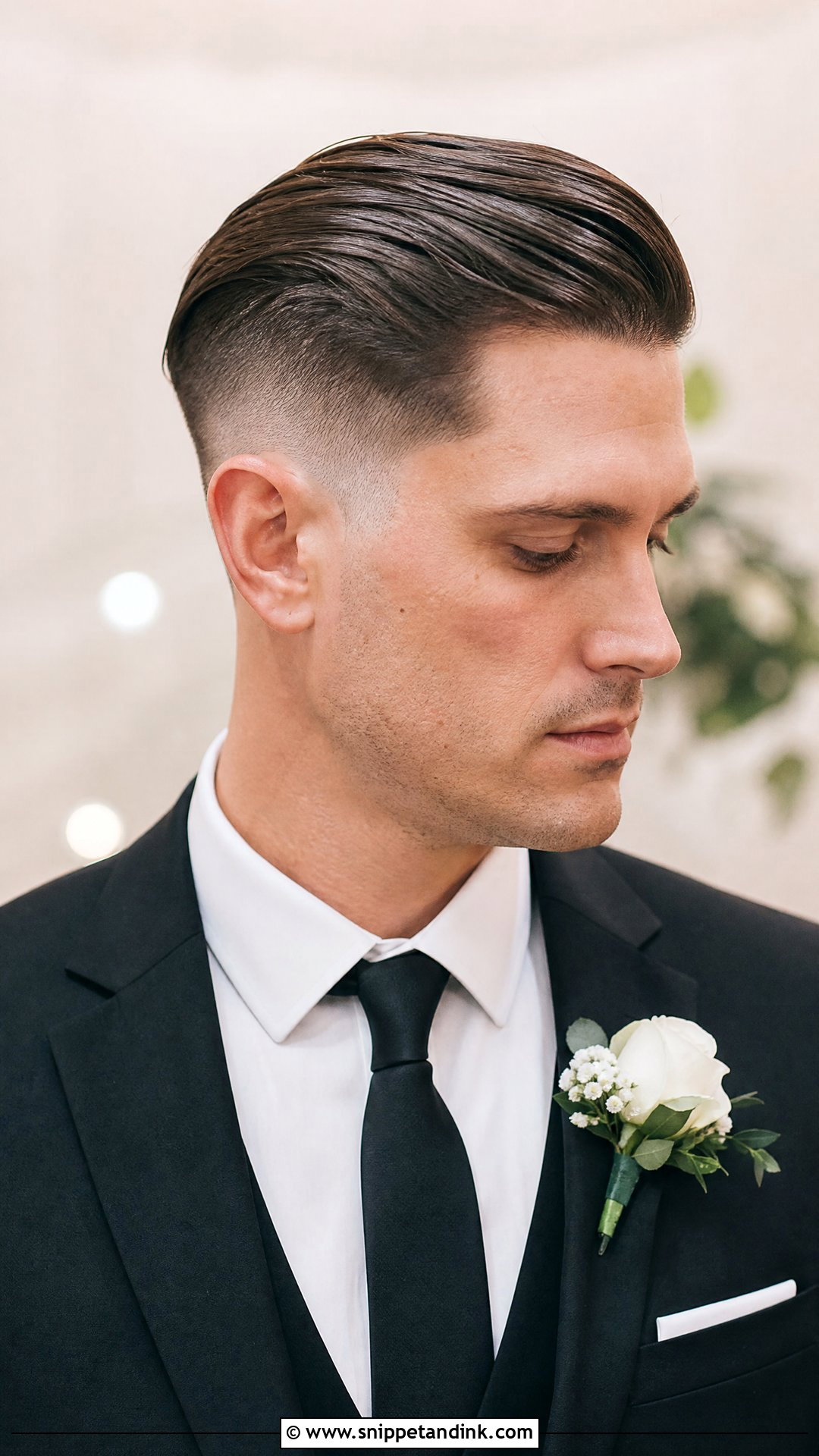 Undercut With Slicked Top - Snippet and Ink - 20 Groom Hairstyle Ideas