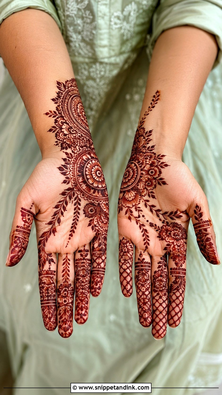 Unique Front Hand Mehndi Design - Snippet and Ink - 35 Latest Unique Front Hand Mehndi Designs