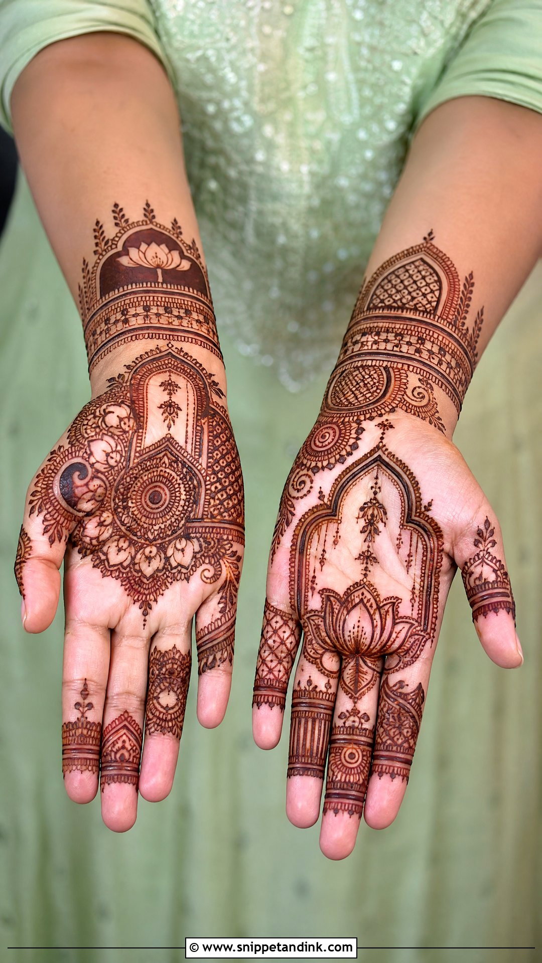 Unique Palm Mehndi Design - Snippet and Ink - 35 Palm Mehndi Design Ideas