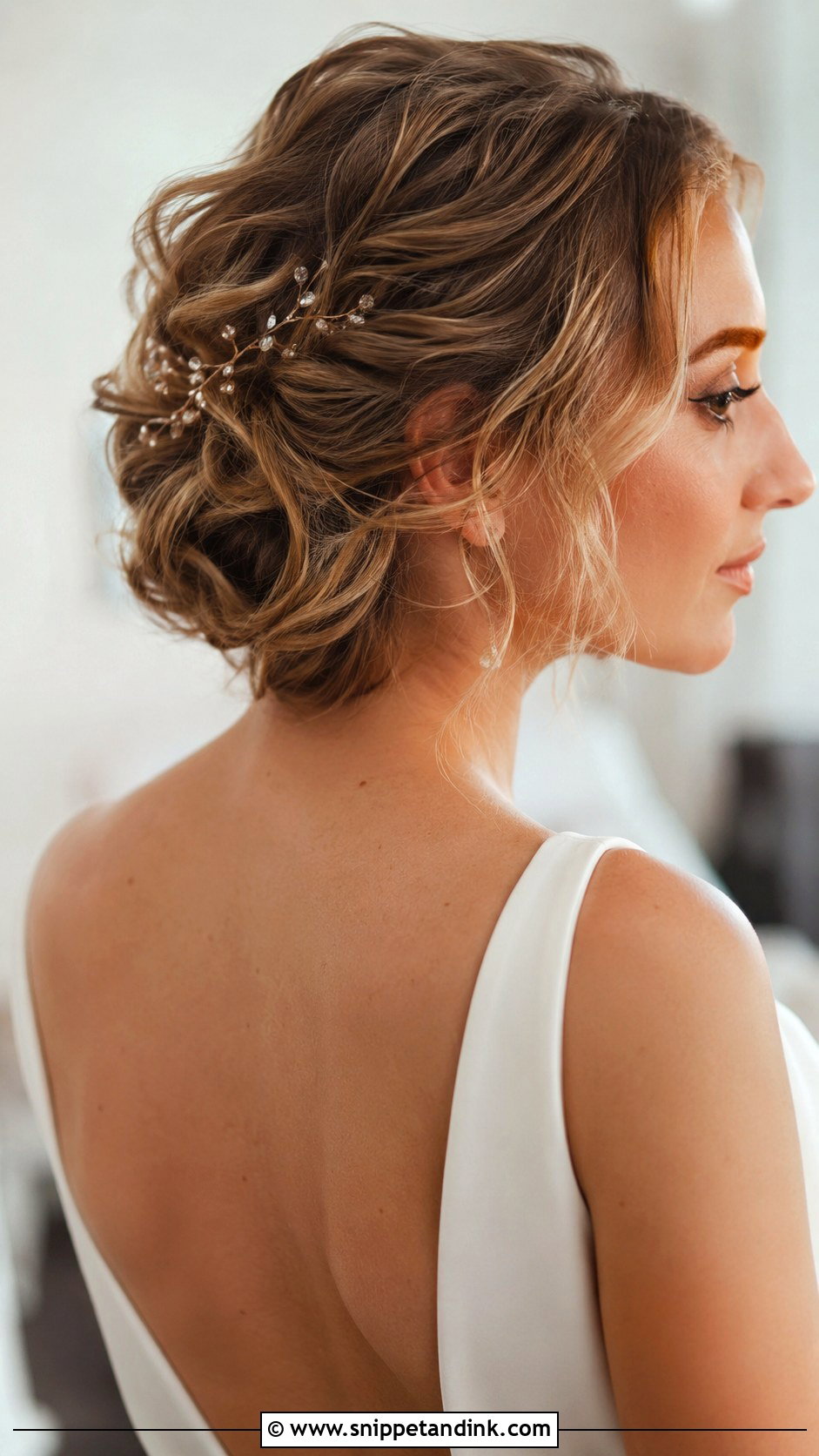 Updo For Short Hair - Snippet and Ink - 30 Brautfrisur Hochgesteckt Ideas