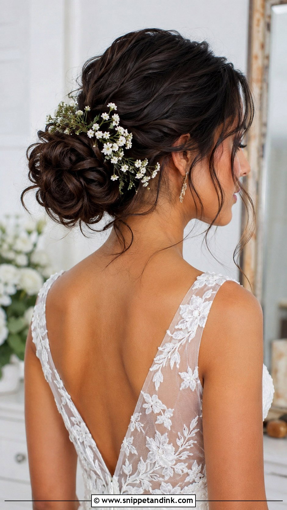 Updo For Wedding With Flowers - Snippet and Ink - 15 Updo Hairstyle for Wedding Ideas
