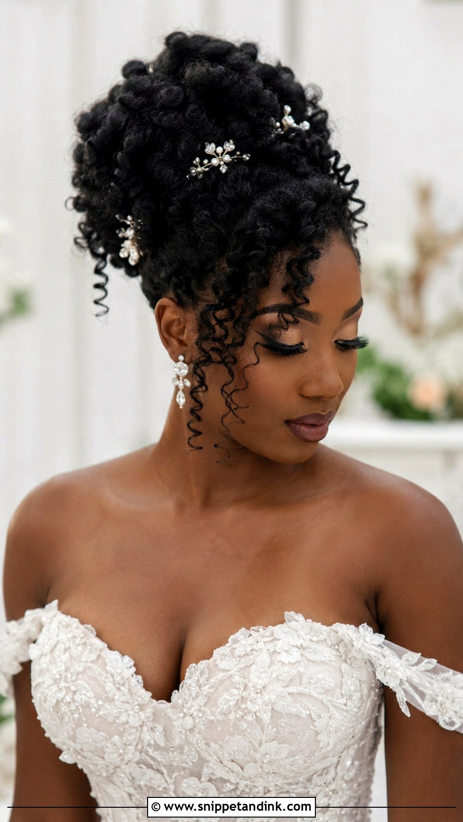 Updo With Cascading Curls - Snippet and Ink - 20 4c Bridal Hairstyles