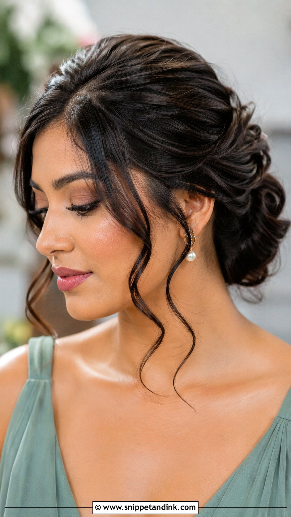 Updo With Face Framing Pieces For Medium Hair - Snippet and Ink - 20 Bridesmaid Updo Hairstyles Medium