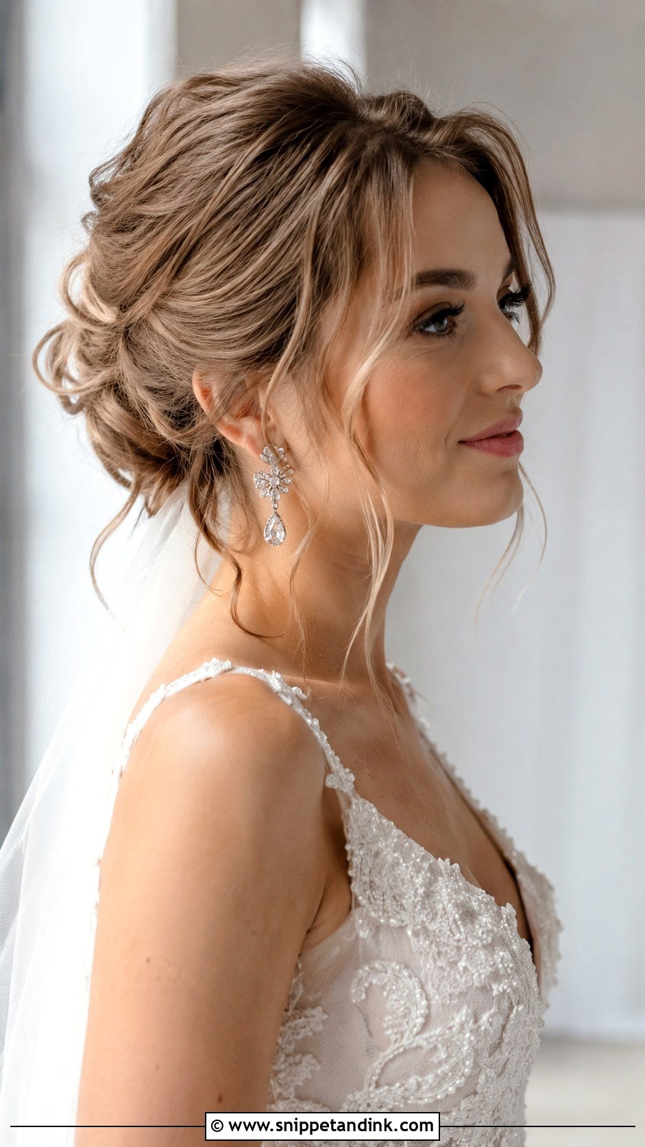 Updo With Face Framing Pieces Wedding Hairstyle for Long Hair - Snippet and Ink - 25 Hairstyle for Long Hair Wedding Ideas