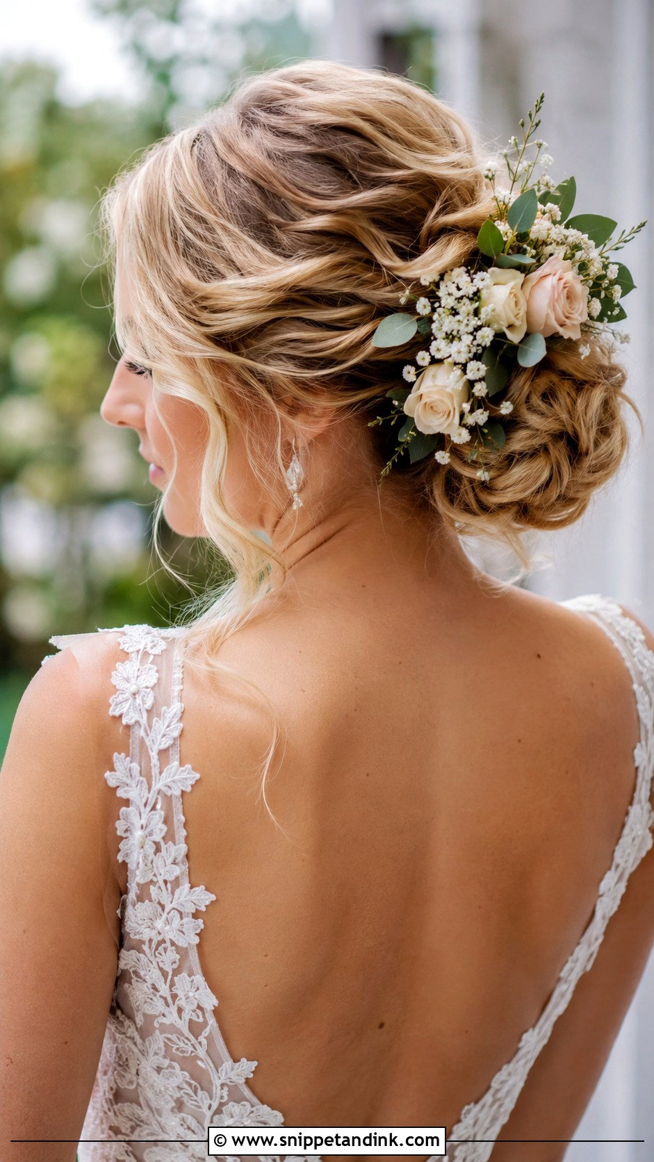 Updo With Flowers Wedding Hairstyle - Snippet and Ink - 25 Hairstyle for Women Wedding Ideas
