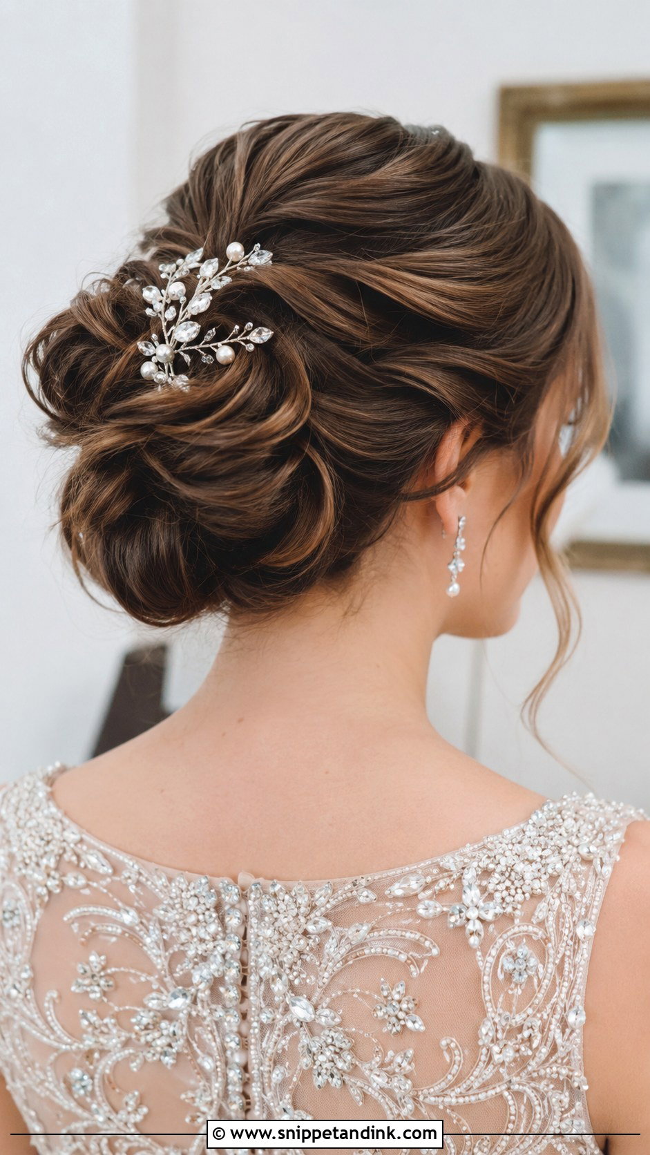 Updo With Hair Accessories - Snippet and Ink - 25 Wedding Bridal Hair Ideas