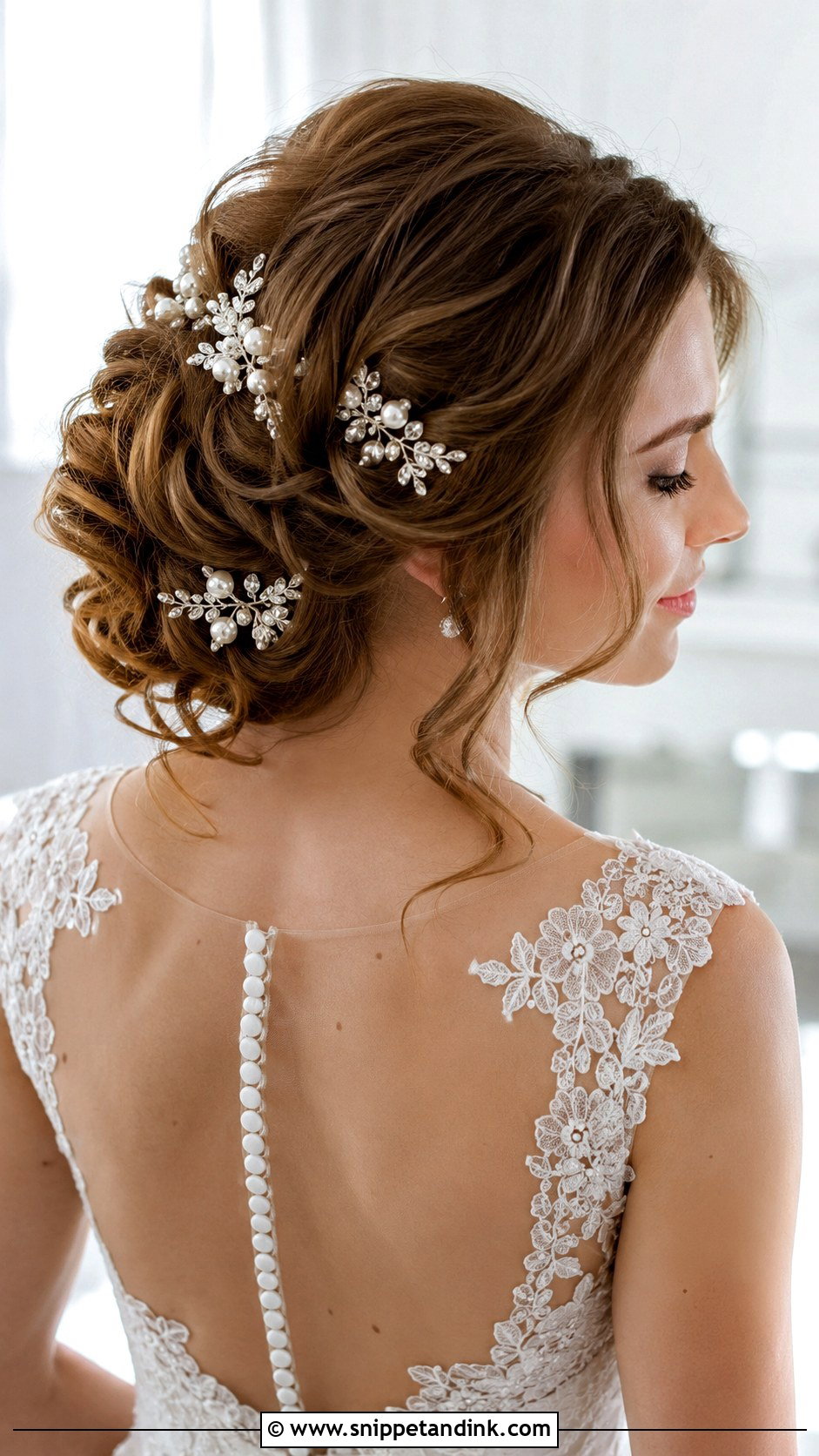 Updo With Hair Accessories - Snippet and Ink - 20 2024 Wedding Hair Ideas