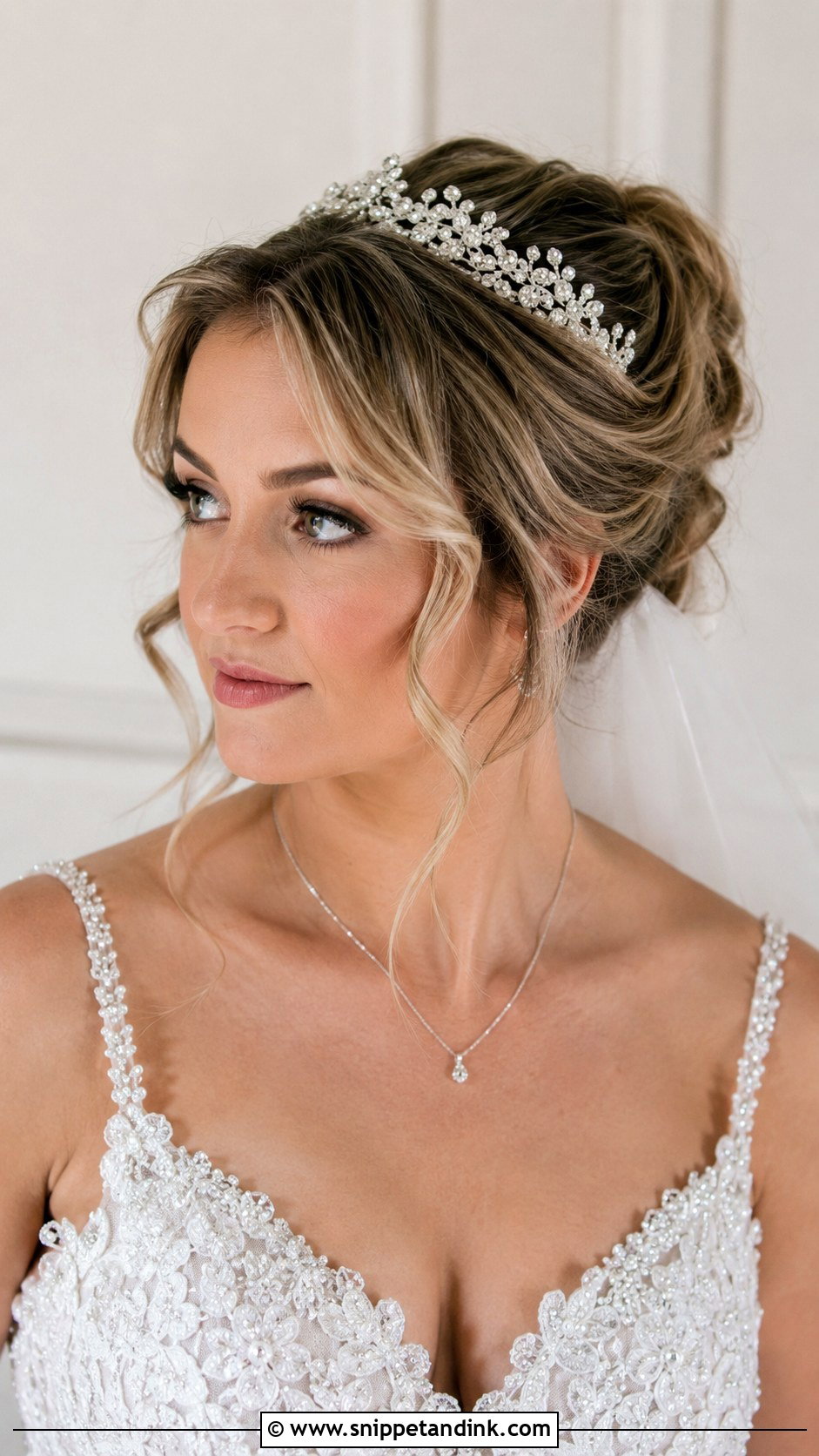 Updo With Loose Tendrils - Snippet and Ink - 20 Bride Hair Styles 2024
