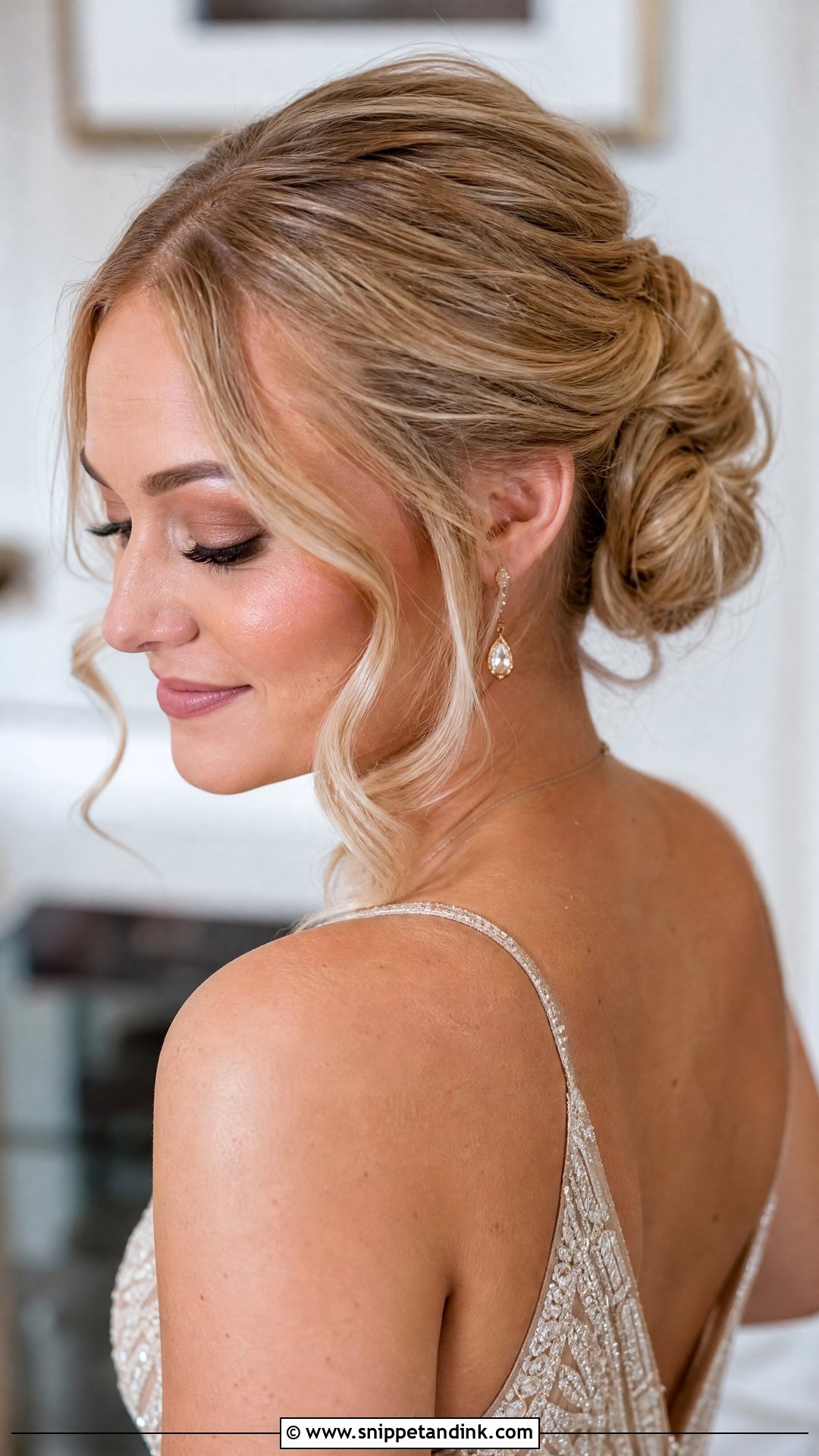 Updo with Face Framing Tendrils - Snippet and Ink - 20 Mother of the Bride Updo Hairstyles