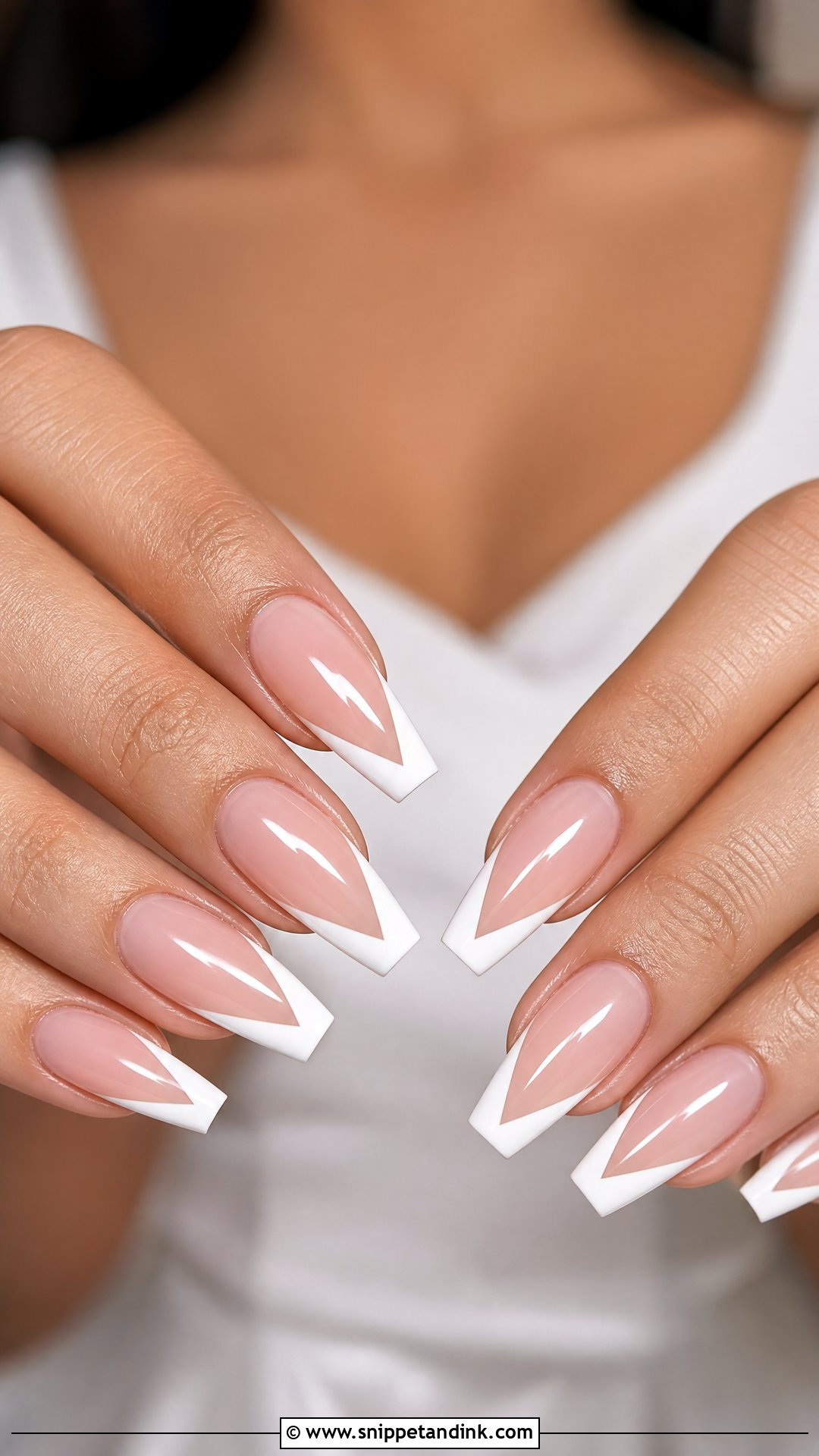 V French Tip Wedding Nails - Snippet and Ink - 25 French Tip Wedding Nails for Bride