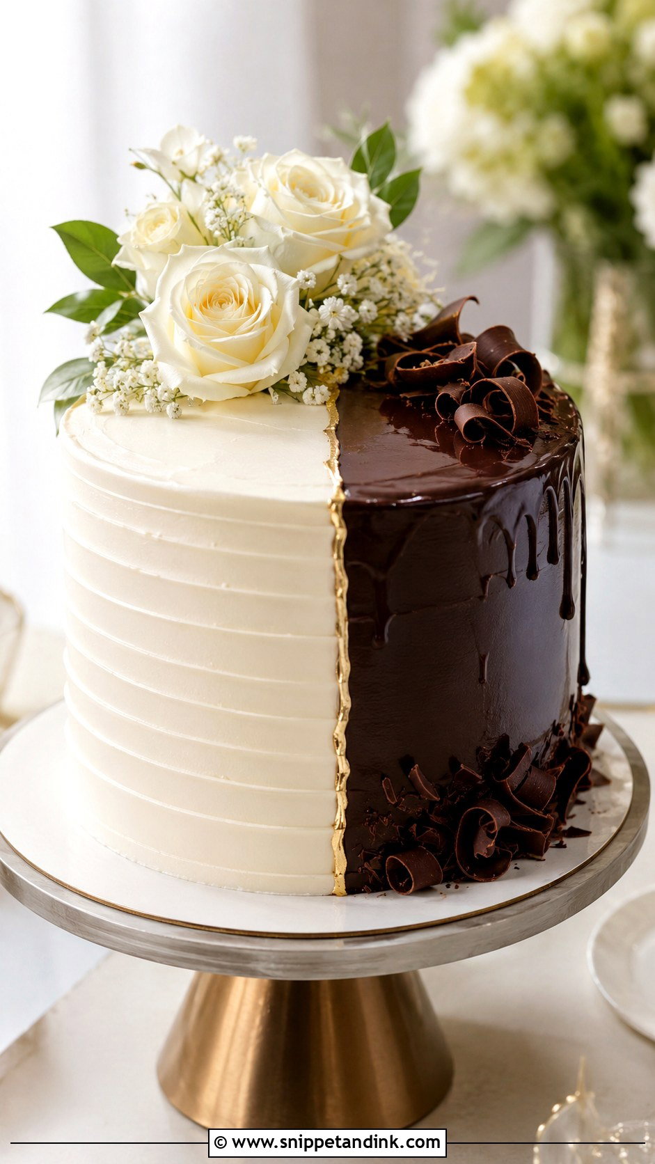 Vancho Cake With Elegant Cake Topper - Snippet and Ink - 20 Vancho Cake Decoration Ideas for Wedding