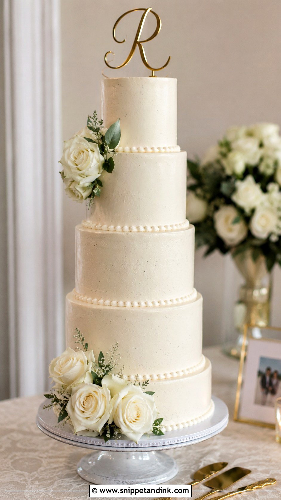 Vanilla Amaretto Wedding Cake - Snippet and Ink - 20 Amaretto Wedding Cake Ideas