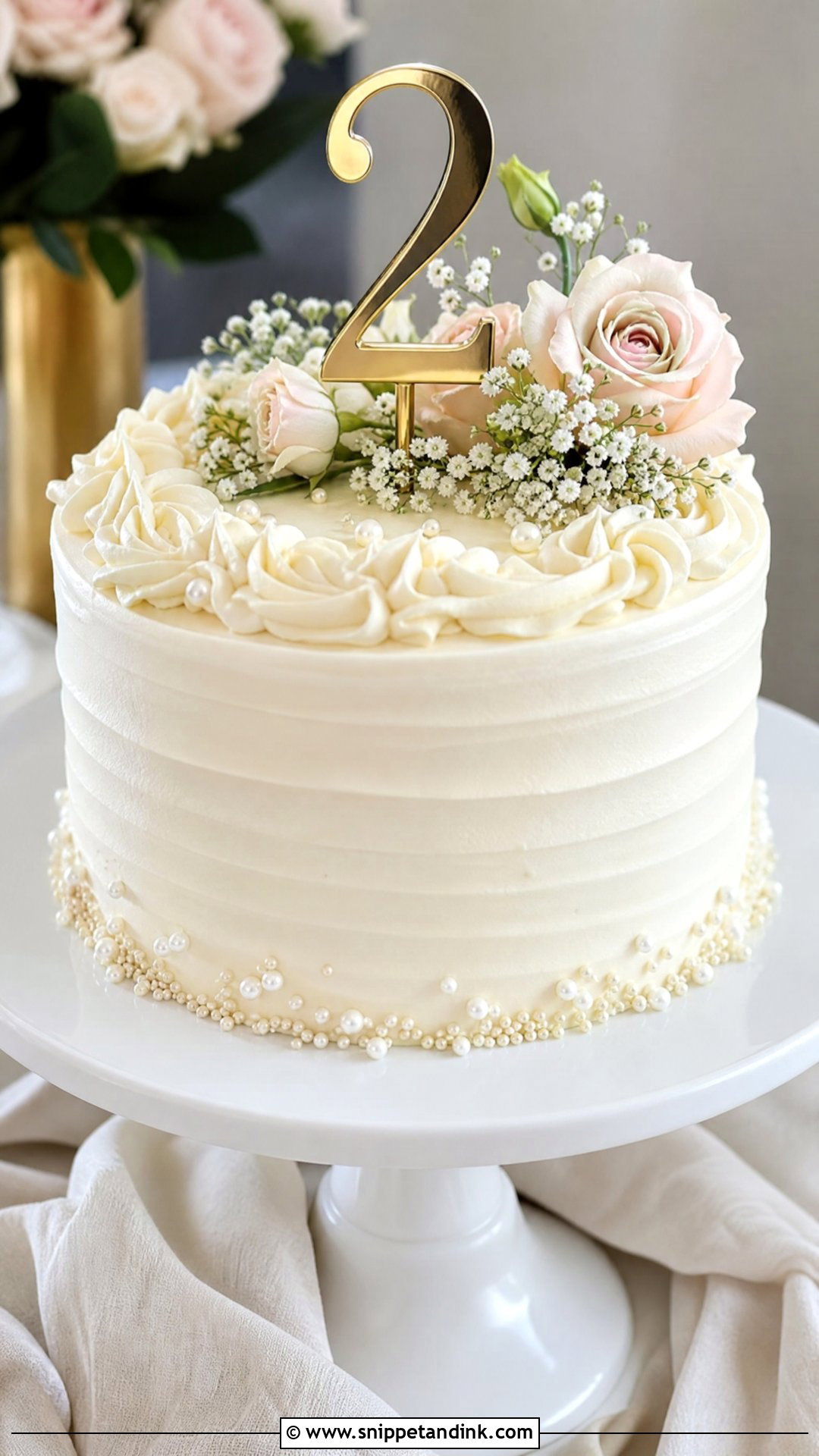 Vanilla Anniversary Cake - Snippet and Ink - 30 2 Year Anniversary Cake Ideas
