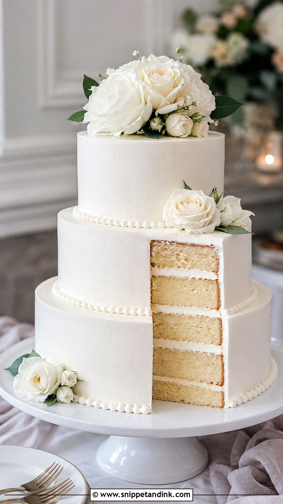 Vanilla Wedding Cake - Snippet and Ink - 20 Popular Cake Flavors for Wedding