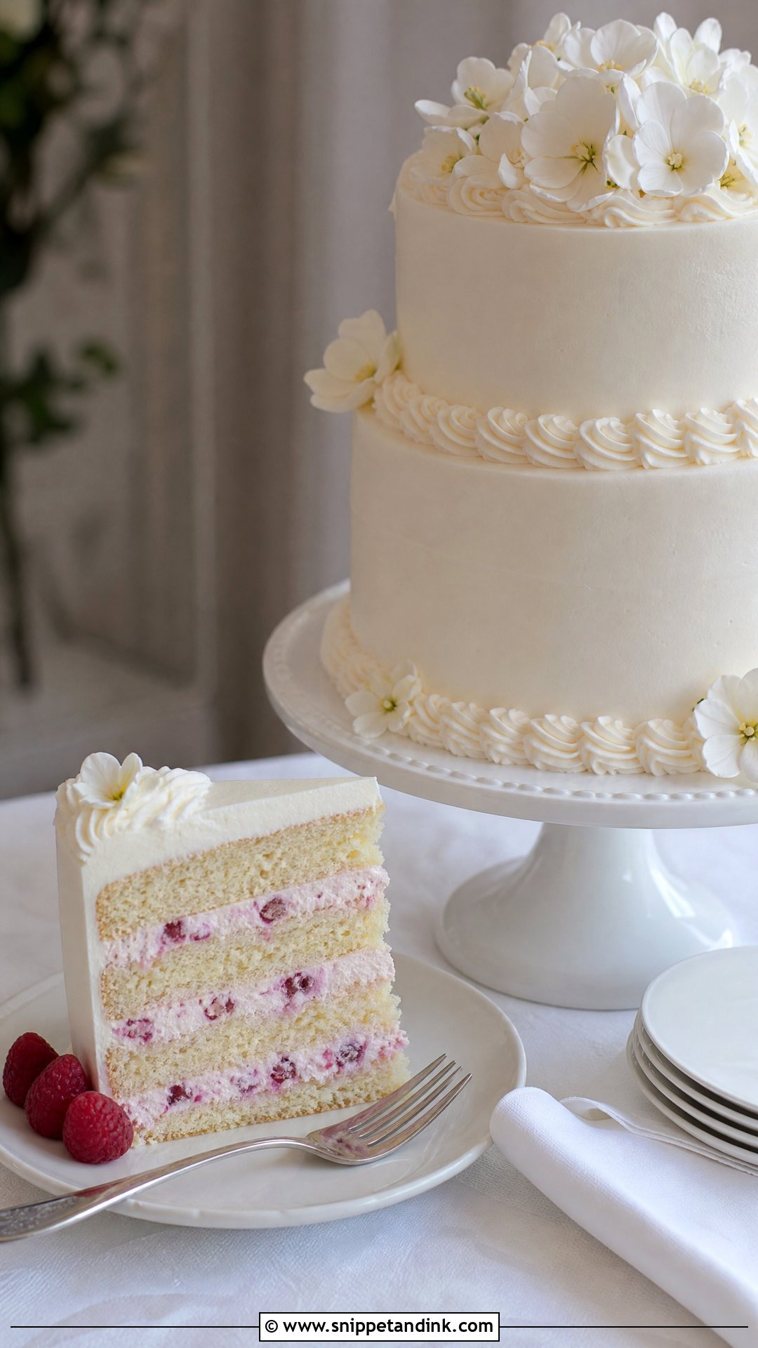 Vanilla Wedding Cake - Snippet and Ink - 20 Traditional Wedding Cakes