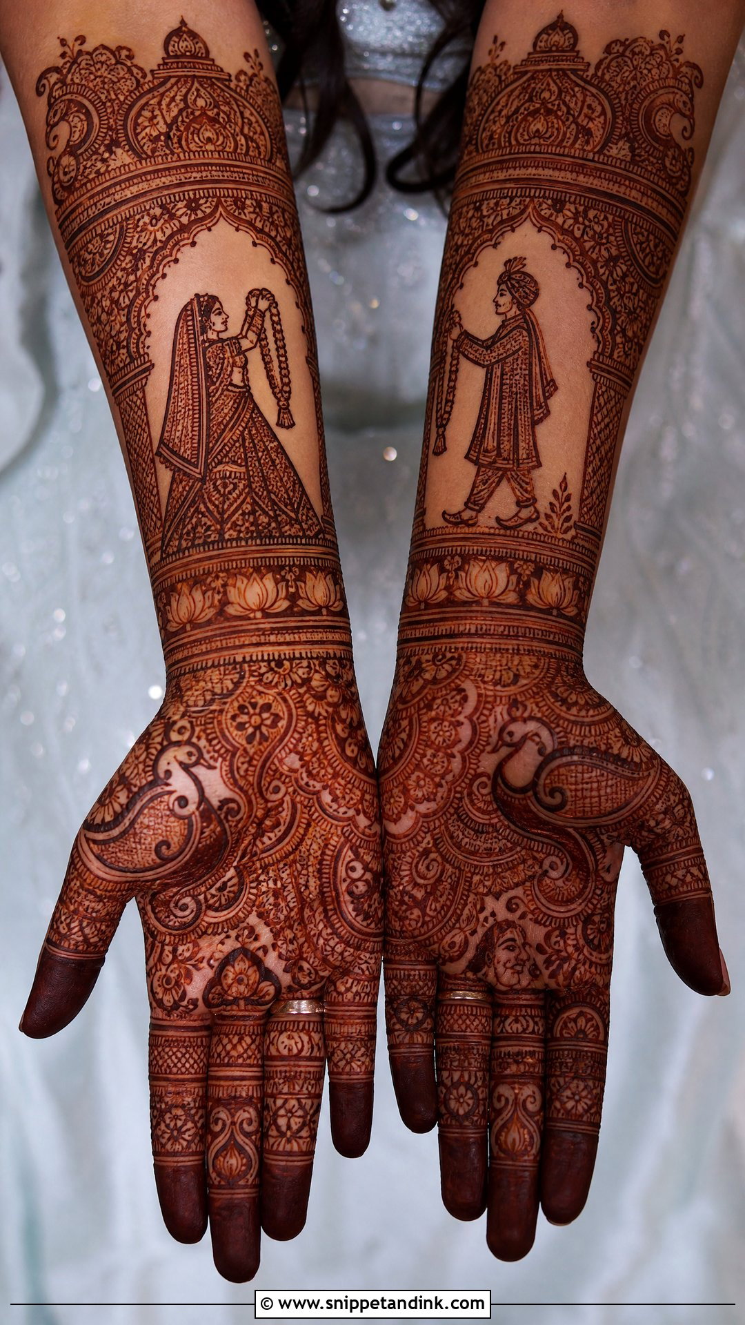 Varmala Mehndi Design For Bride - Snippet and Ink - 20 Varmala Mehndi Design Ideas