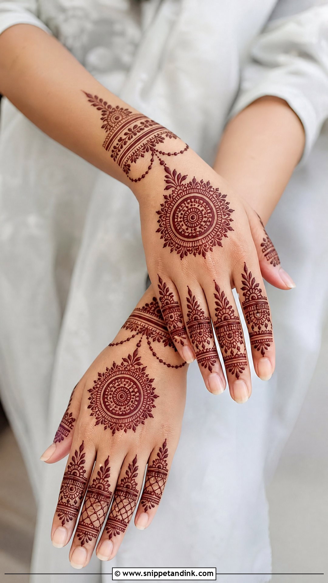 Veere Di Wedding Back Hand Mehndi - Snippet and Ink - 25 Veere Di Wedding Mehndi Design Ideas