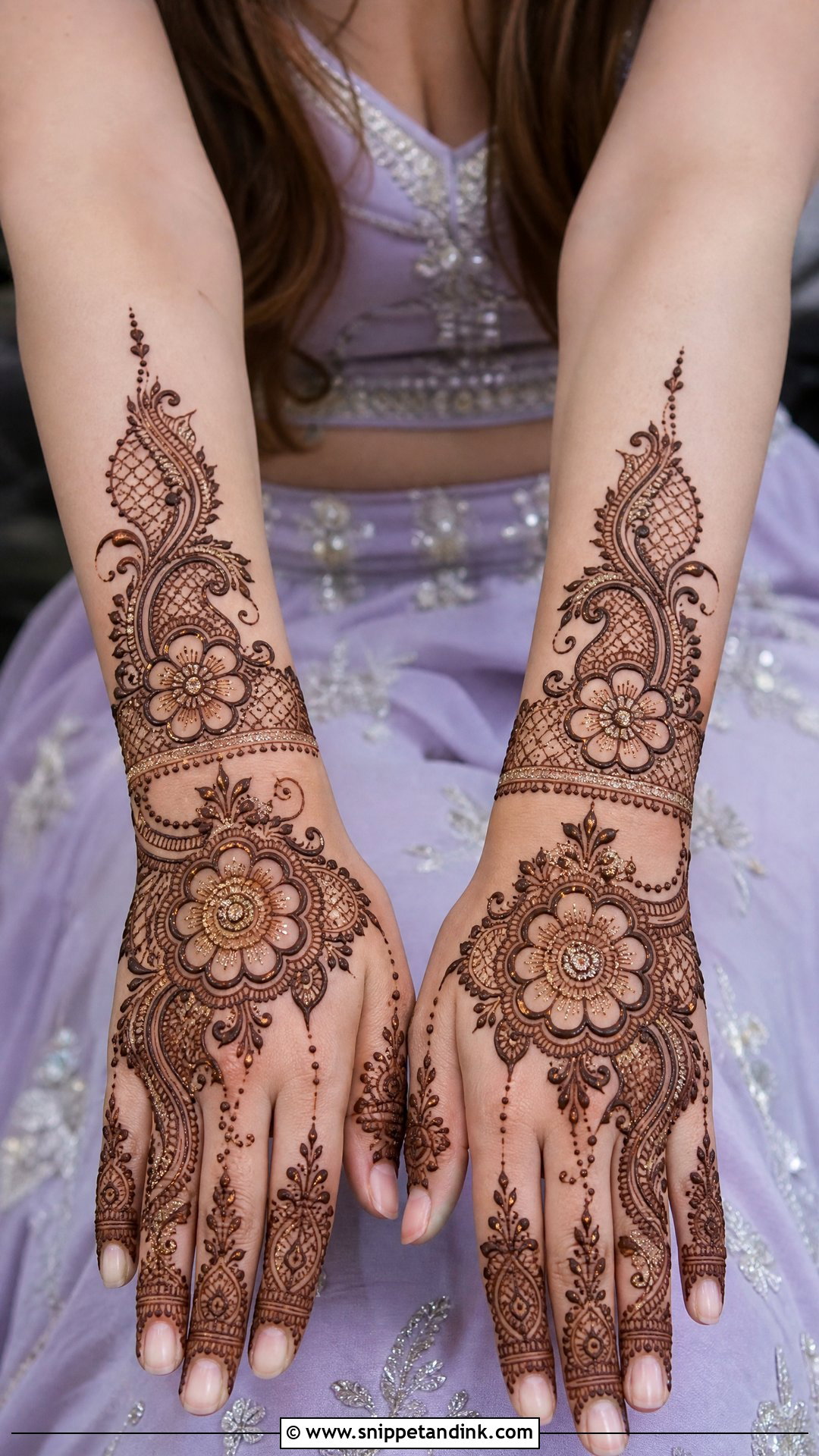 Veere Di Wedding Glitter Mehndi - Snippet and Ink - 25 Veere Di Wedding Mehndi Design Ideas