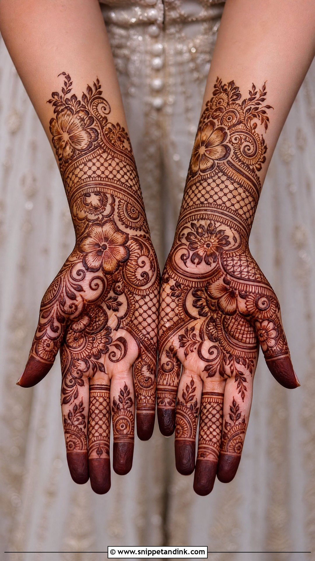 Veere Di Wedding Indo Arabic Mehndi - Snippet and Ink - 25 Veere Di Wedding Mehndi Design Ideas