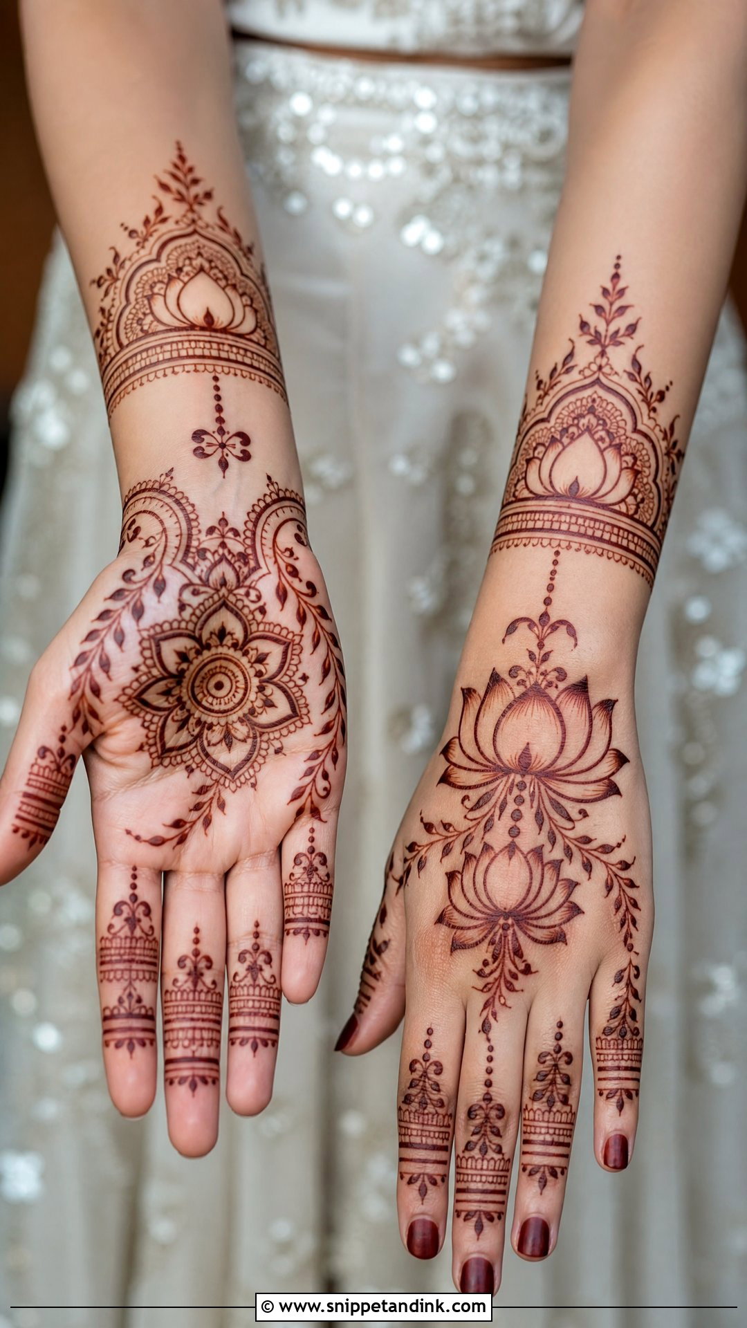 Veere Di Wedding Lotus Mehndi - Snippet and Ink - 25 Veere Di Wedding Mehndi Design Ideas