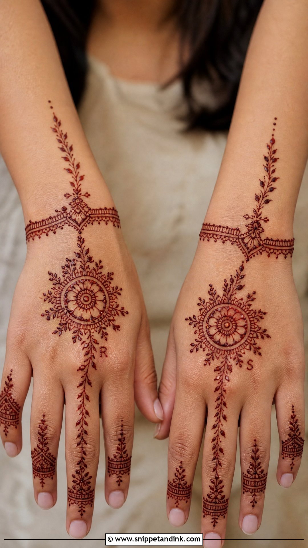 Veere Di Wedding Matching Friends Mehndi - Snippet and Ink - 25 Veere Di Wedding Mehndi Design Ideas