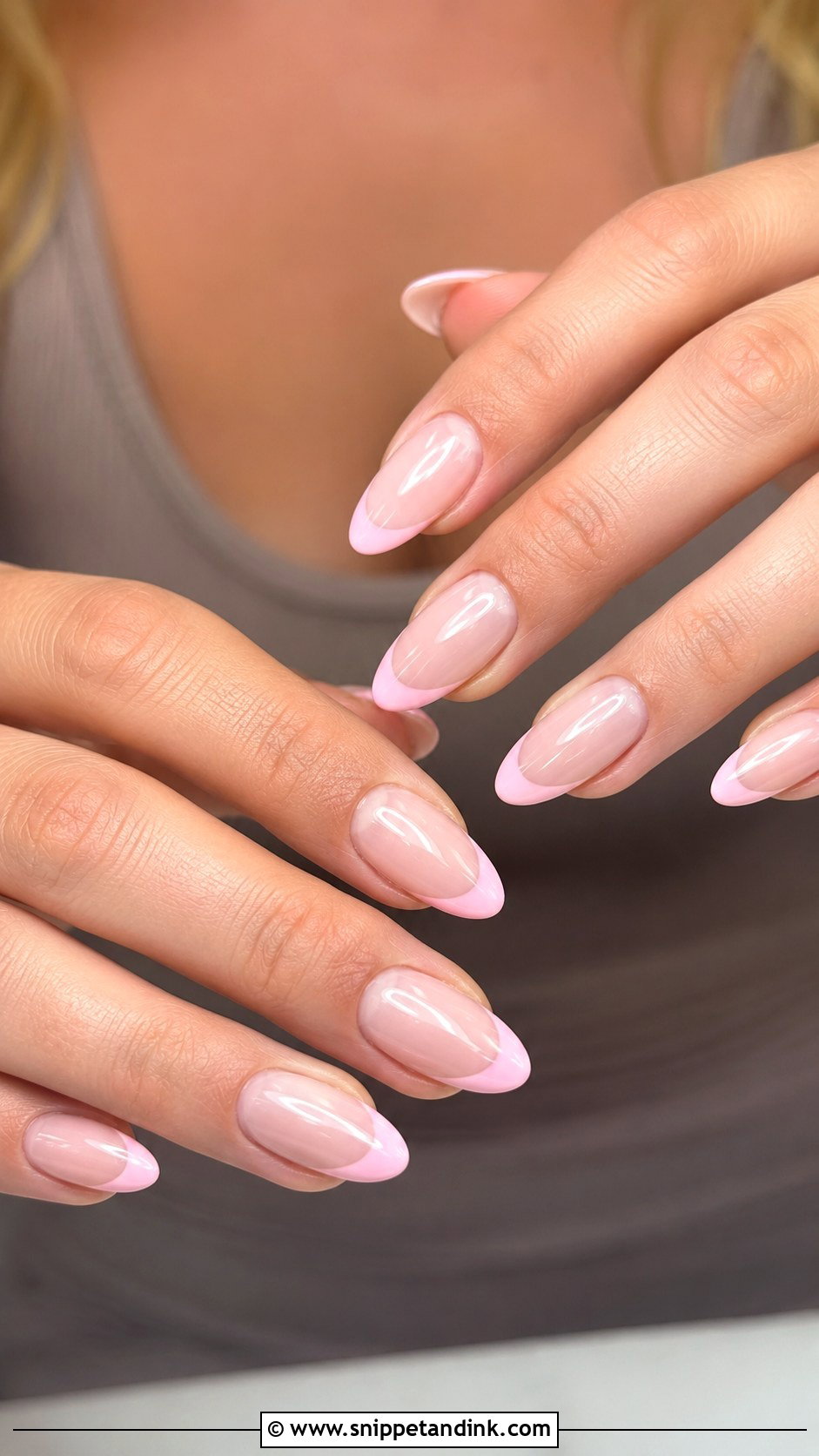 Vegas Wedding Nails With Blush Pink French Tips - Snippet and Ink - 20 Vegas Wedding Nails