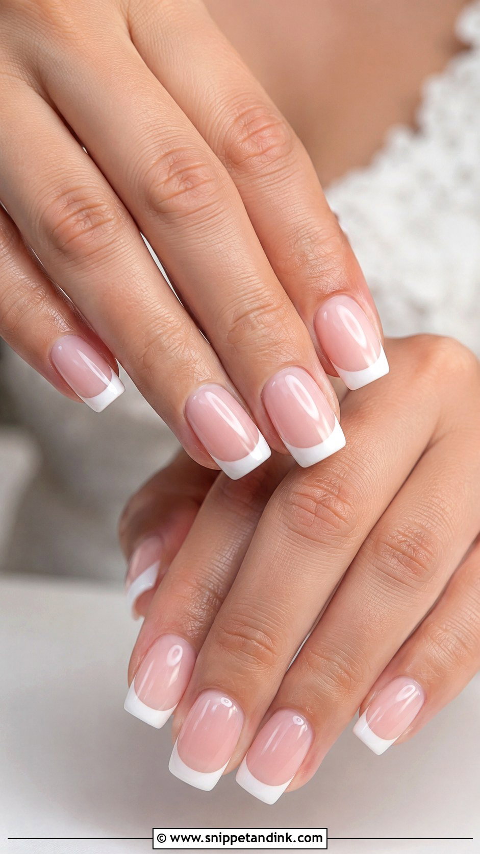 Vegas Wedding Nails With French Tips - Snippet and Ink - 20 Vegas Wedding Nails