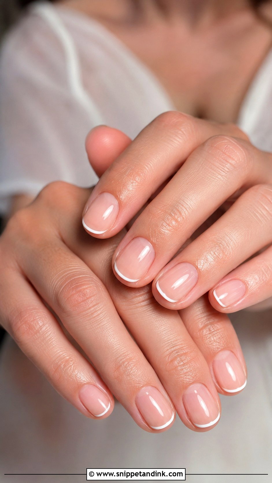 Vegas Wedding Nails With Micro French Tips - Snippet and Ink - 20 Vegas Wedding Nails