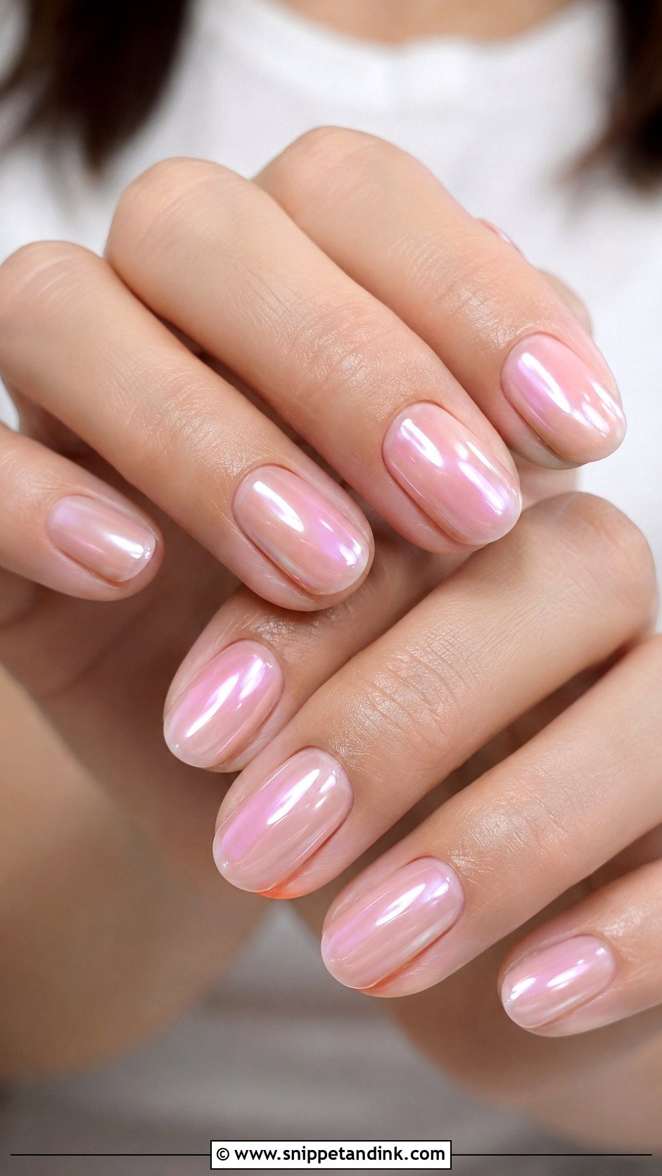Vegas Wedding Nails With Pink Glazed Finish - Snippet and Ink - 20 Vegas Wedding Nails