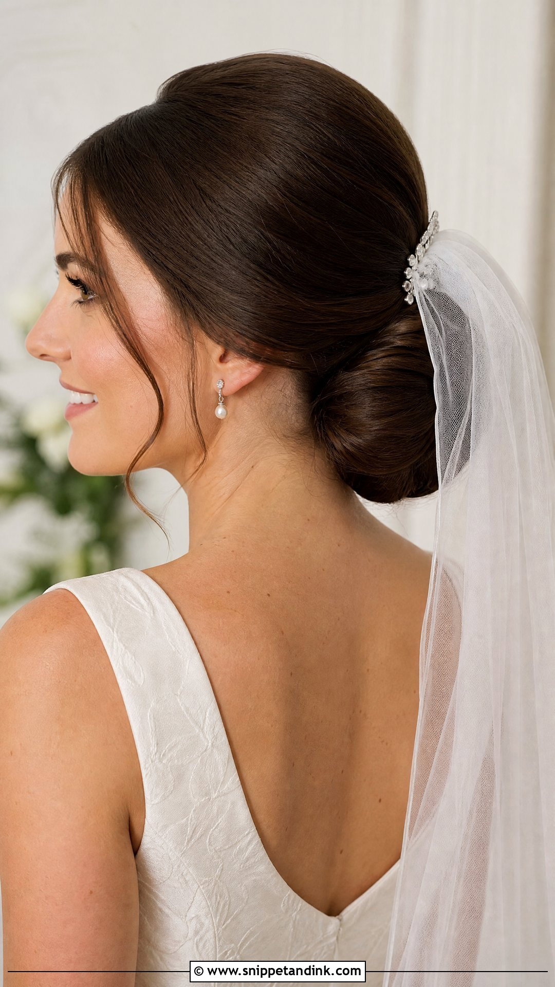 Veil Bridal Updo For Thick Long Hair - Snippet and Ink - 15 Bridal Updo for Thick Long Hair Ideas