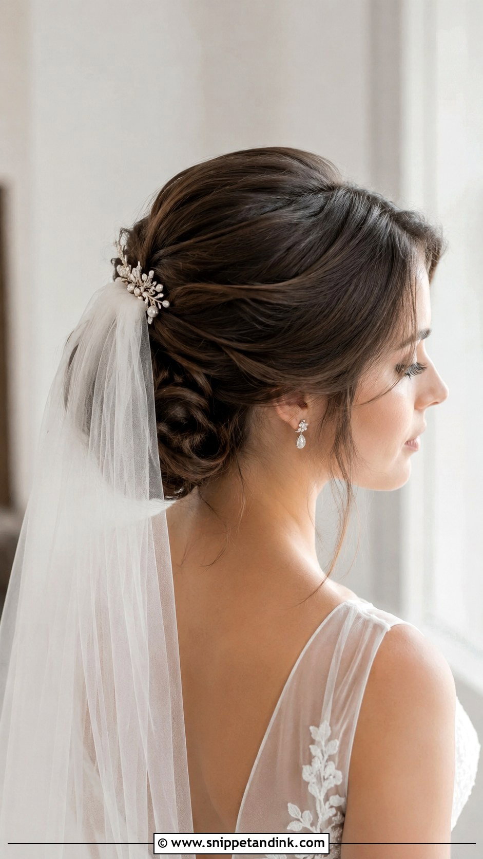 Veil Friendly Bride Updo For Long Hair - Snippet and Ink - 20 Bride Updo Hairstyles for Long Hair