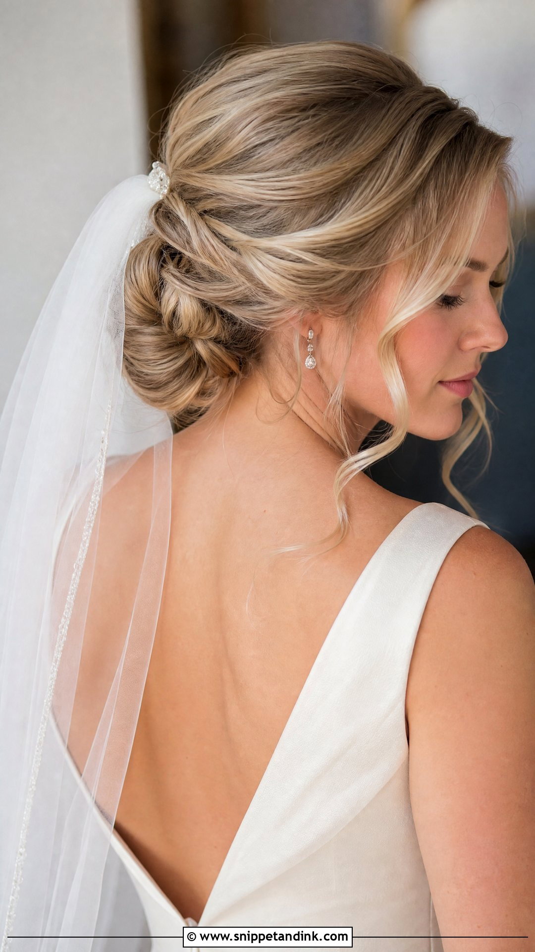 Veil Wedding Hairstyle For Medium Hair - Snippet and Ink - 20 Mid Length Hairstyles for Wedding